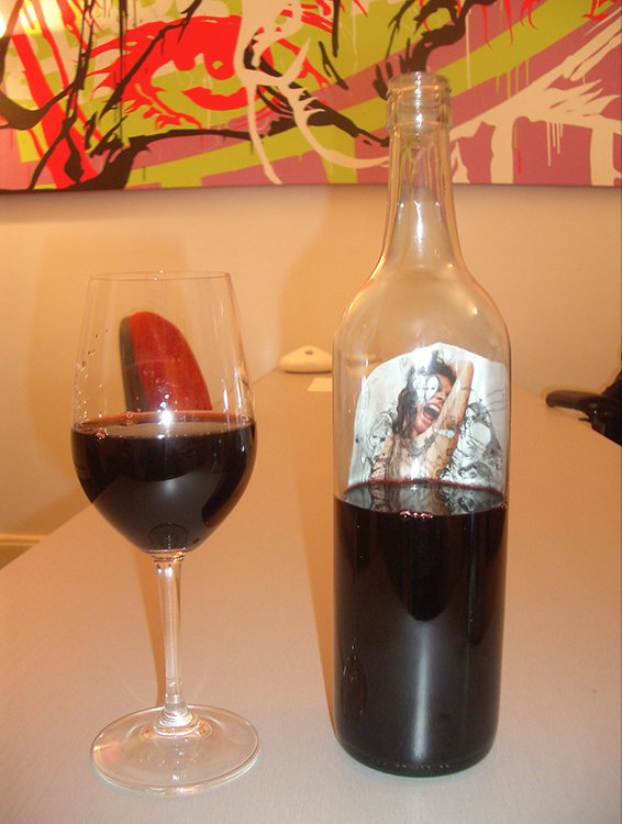 Scream wine label